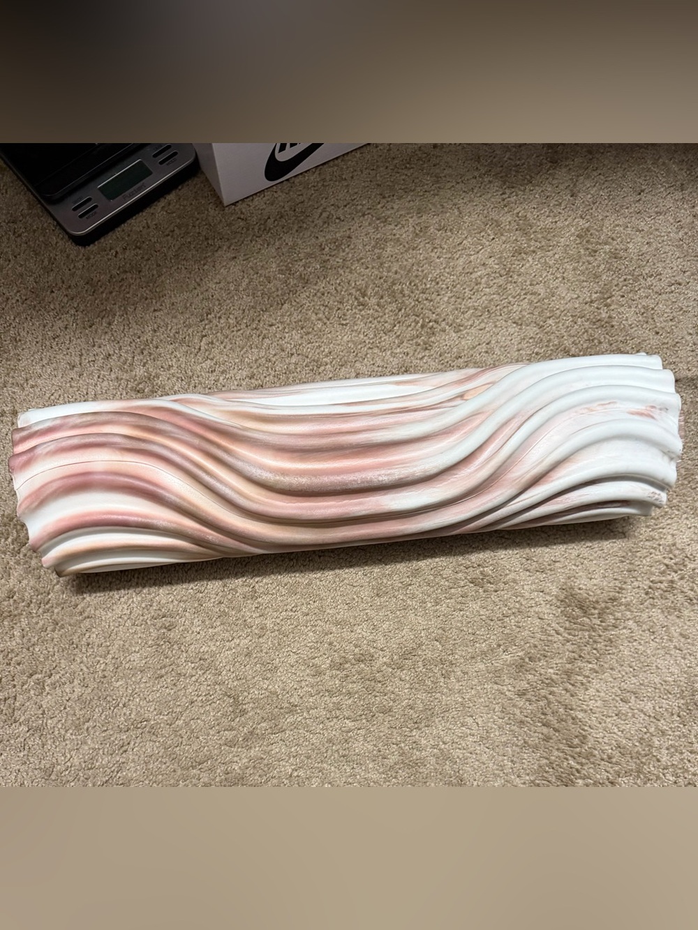 lululemon Textured Foam Roller Set of 2 Pink/White Massage Grid Full Body